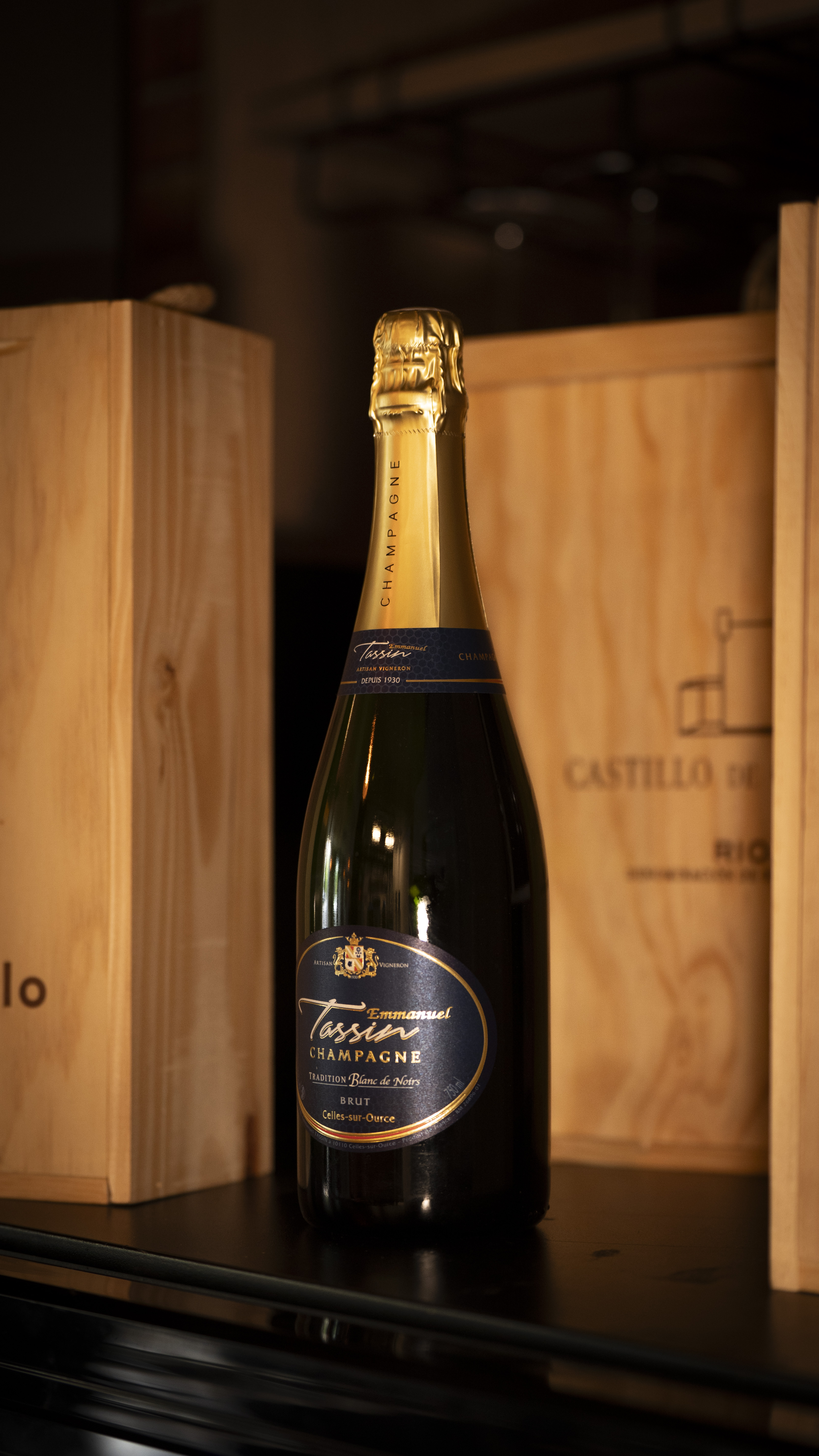 Champagne Emmanuel Tassin Blanc de Noirs - Burbujas premium Las Tablas